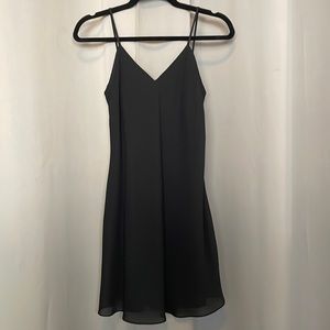 Vintage Real Late 90s Positively Ellen Black Slip Dress Size 2P